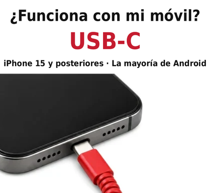 Funciona con móviles USB-C