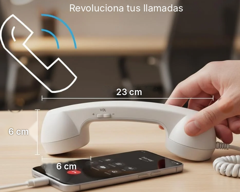 Medidas del auricular retro